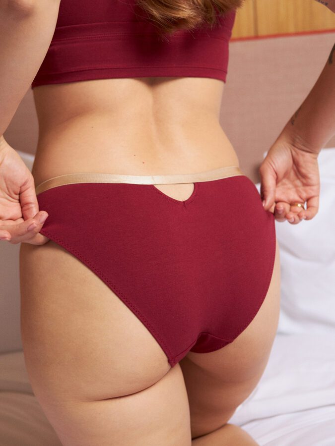 Majtki figi z bawełny | Bisou